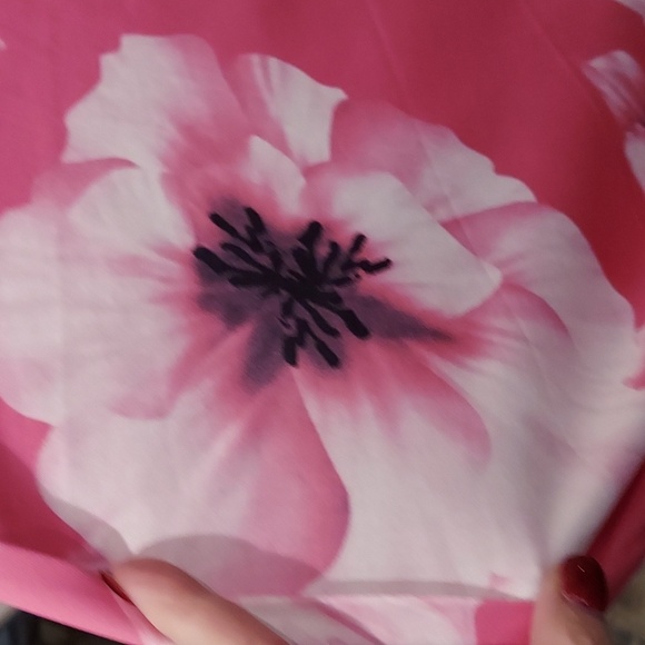 Pretty in Pink Adjustable Spaghetti Strap Maxi Dress with Floral Print Size 2x - Picture 4 of 8